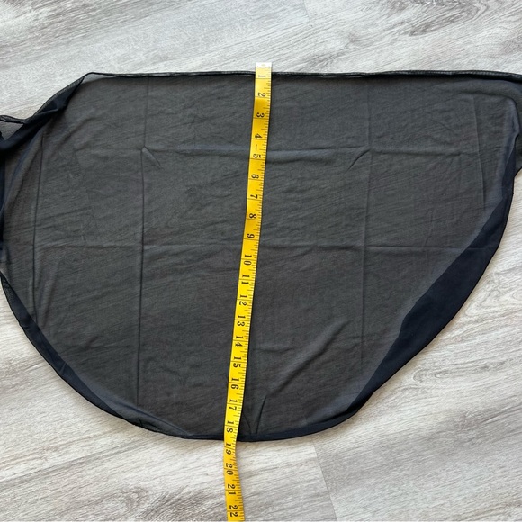 SOLD ❌ BLACK MESH SHEER WRAP SARONG - Picture 6 of 6